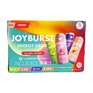 Joyburst 水果風味能量飲料, 355ml, 12瓶
