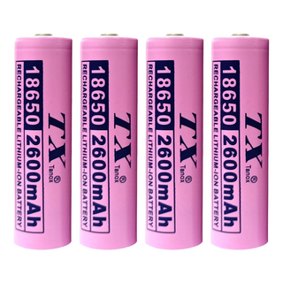TX特林 全新安全認證18650鋰充電池 2600mAh Set 4入, 1組
