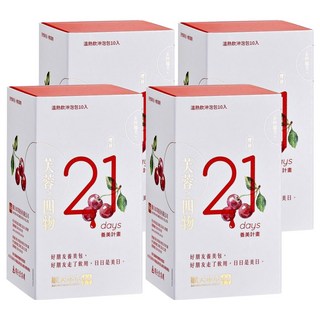 順天本草 芙蓉之四物養美計畫 溫熱飲沖泡包 21天, 10包, 24g, 4盒