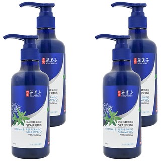 SOAPBERRY 古寶無患子 馬鞭草薄荷SPA洗髮精 沁涼頭皮身體 雙薄荷精華 清爽舒適 舒緩肌膚不適 呵護健康, 450g, 4瓶