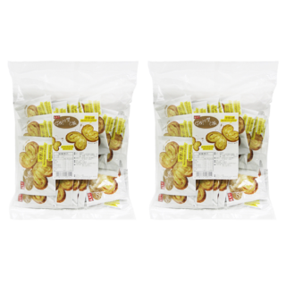 盛香珍 蝴蝶派 原味奶油 厚實口感 16個, 400g, 2袋