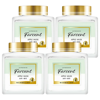 farcent 花仙子 香水 室內香氛膏, 蘋果麝香, 150g, 4罐