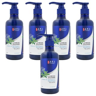 SOAPBERRY 古寶無患子 馬鞭草薄荷SPA洗髮精, 沁涼頭皮身體, 雙薄荷精華, 清爽舒適, 舒緩肌膚不適, 呵護健康, 450g, 5瓶