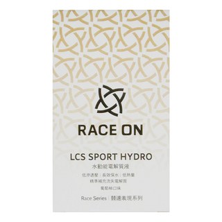 RACE ON 鋭速 LCS SPORT HYDRO 水動能電解質液 低滲透壓 長效保水 低熱量, 7g, 12包
