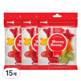 Weeny Beeny 字母造型軟糖, 50g, 15入