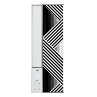 [10% 환급가전] 위닉스 창문형 듀얼 인버터 에어컨 EWNE067-MWK + 연장키트 방문설치, EWNE067-MWK(사선형+바닐라화이트), 46cm