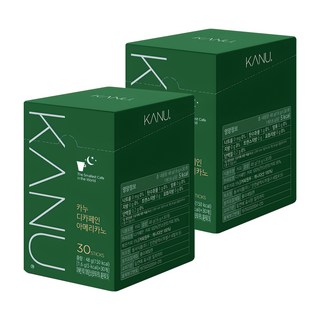 카누 디카페인 아메리카노 원두커피믹스, 1.6g, 30개입, 2개