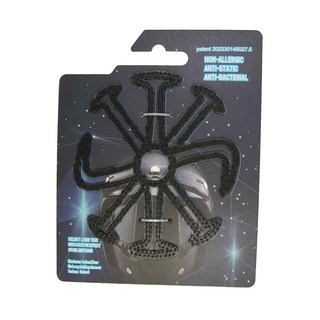 安全帽透氣矽膠內襯墊 NC17081561, 22 x 19.5 x 0.7cm, 黑色