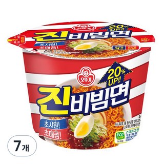 오뚜기 진비빔면 134g, 7개