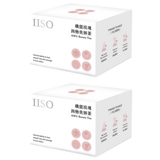 仁濟中藥 IIISO 機能玫瑰四物美妍茶 Set - 暖暖四寶 紅潤健康 不添加黑糖/冰糖, 6g, 12包, 2盒