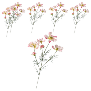 快豹 波斯格桑菊仿真花 61cm, 淺粉色, 1件