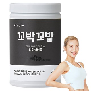 VIVLIV 蛋白奶昔粉 黑芝麻口味, 600g, 1個