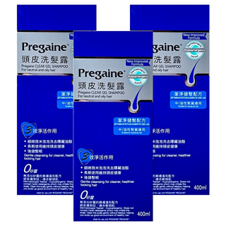 落建 頭皮洗髮露 潔淨健髮配方 中/油性髮質適用, 400ml, 3瓶