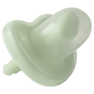 Basilic 貝喜力克 全矽膠拇指型安撫奶嘴 一體成型 無配件 不卡垢不積水 適合0個月以上寶寶, S(0~6個月), 墨綠色, 1個