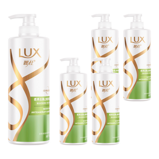 LUX 麗仕 柔亮去屑止癢 洗髮乳 含4D玻尿酸+專研去屑配方, 750g, 5瓶