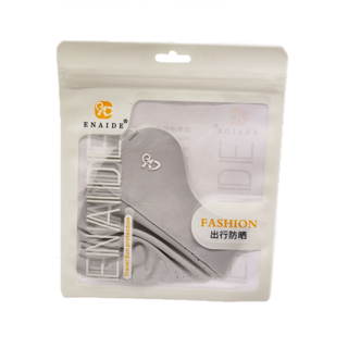 ENAIDE 冰絲修容防曬半面罩, 淺灰色, 1個