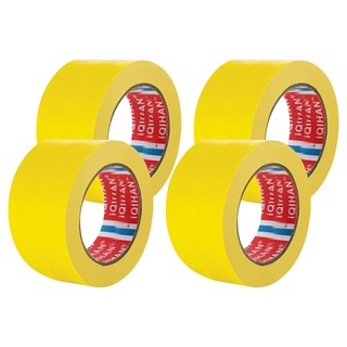 iQIHAN 美紋紙膠帶, 黃色, 4捲