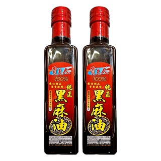 貴夫人 100% 純正黑麻油，300ml，適用烹飪、薑母鴨、燒酒雞、羊肉爐、油飯、湯頭等任何菜餚, 250ml, 2瓶