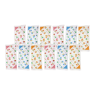 DASING 達興 印花毛巾 12條入 33x75cm, 櫻桃, 1組