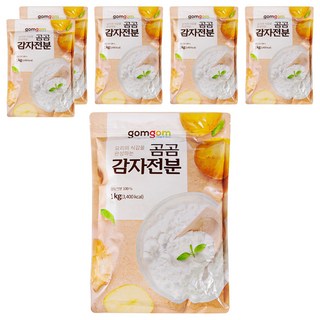 gomgom 馬鈴薯澱粉, 1kg, 6包