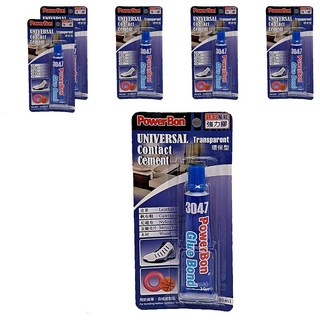 PowerBon環保萬能透明接著劑30ml -適用皮革帆布強力黏合, 6條