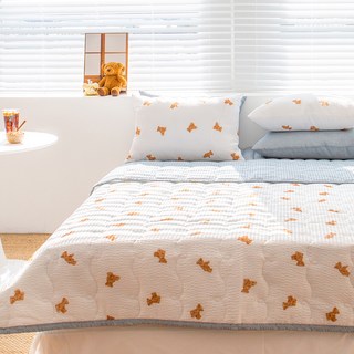 그래이불 냉기솔솔 유칼립투스 모기기피 시어서커 라운드 곰돌이 여름 차렵이불