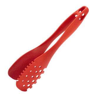 KAI 貝印 KITCHEN 尼龍麵夾 紅色 尼龍耐熱160°C 250x90x60mm 日本製造, 1支