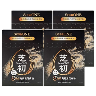SESAOLE 芝初 8倍細高鈣黑芝麻粉 隨手包, 84g, 4盒