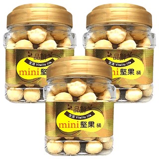 品鮮生活 mini堅果桶 原味夏威夷豆, 300g, 3桶