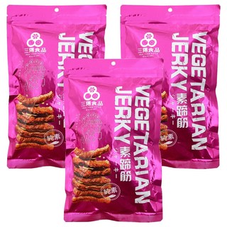 三陽食品 素蹄筋 原味 Q彈好吃 層次豐富, 250g, 3包