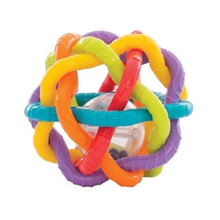 playgro 培高 趣味鈴鐺扭扭球, 6個月以上玩具, 刺激視覺聽覺發展, 1個, 12.5ｘ12.5ｘ12.5cm