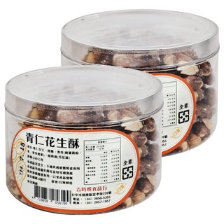 吉時饌 青仁花生酥 台灣製造, 240g, 2罐