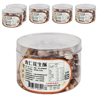 吉時饌 青仁花生酥 台灣製造, 240g, 6罐