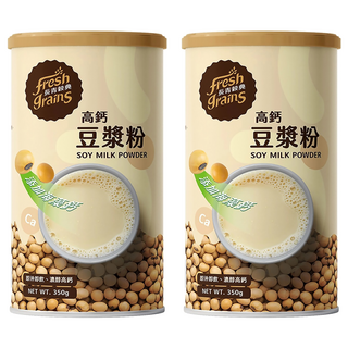 fresh grains 長青穀典 豆漿粉 高鈣, 2罐, 350g
