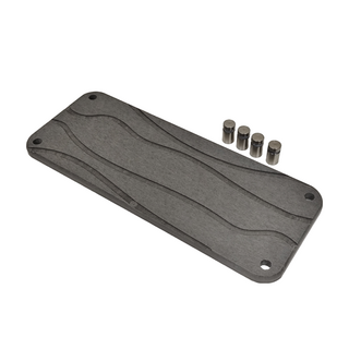 珪藻土洗漱墊，水波凹槽款，石墨色，28*11*2.5cm, 1個