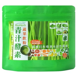 BioHerb 碧荷柏 青汁酵素蔬果飲粉 111種蔬果全素, 3g, 30包, 1袋