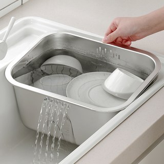 MUDITA 304全不鏽鋼方形洗碗槽 10L, 單一顏色, 1個