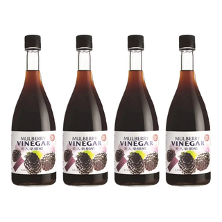 十全 美人桑椹醋 香醇濃郁口感 低熱量享受 高倍數濃縮果醋, 600ml, 4瓶