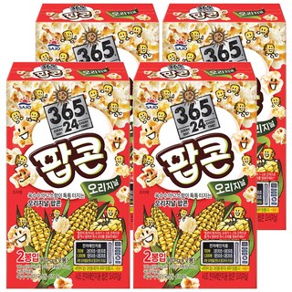 삼육오점이사 사조 전자레인지용 팝콘 오리지날, 140g, 4개