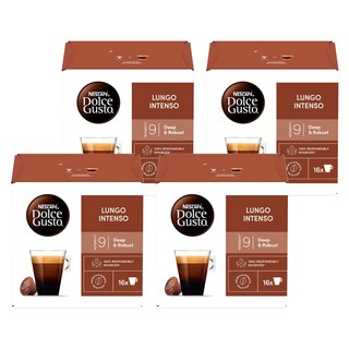 NESCAFE 雀巢咖啡 Dolce Gusto 多趣酷思 美式濃縮黑咖啡膠囊, 9g, 16個, 4盒