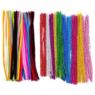 마다꾸미 컬러모직 공예철사, 10색 + 9색글리터, 200개