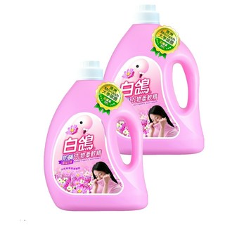 白鴿 防蟎衣物柔軟精, 幸福花香, 澳洲Monash大學認證, 防蟎率99%以上, 天然植物菁華, 3.2kg, 2桶