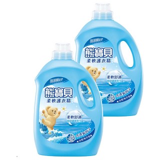 Snuggle 熊寶貝 柔軟護衣精 7合1護衣精華液 柔軟親膚 消臭去異味 沁藍海洋香, 3.2L, 2桶