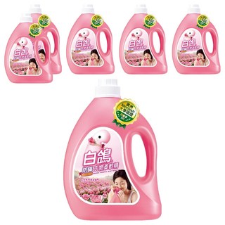 白鴿 防蟎衣物柔軟精，天然植物香氛精華，防止靜電灰塵不沾染, 3.2kg, 6瓶