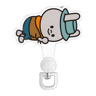 OVERDIGI 掛繩墊片-XAP 手機殼搭配掛繩使用 360度旋轉堅固耐用, 兔兔 多色, 1個