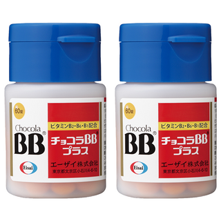 Eisai 衛采 Chocola BB Plus 糖衣錠 維生素B2為主藥劑, 60錠, 2罐