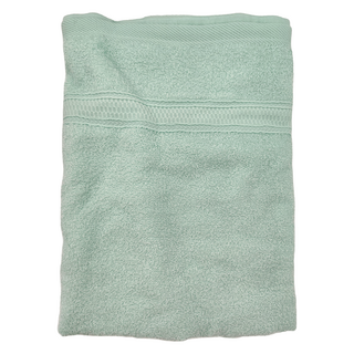 non-no 儂儂 最乾淨浴巾 棉紗, 68X136公分 100%純棉 台灣製造 超吸水 快乾, 綠色, 1條