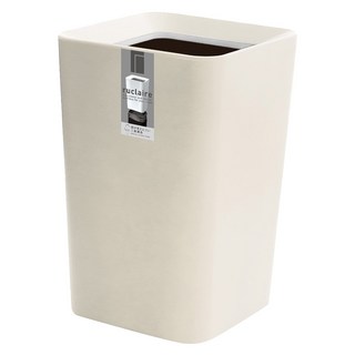 ASVEL 優雅分離式垃圾桶, 日本製造, 簡約風格, 時尚設計, 分離式內外桶, 可拆洗清潔, 6.6L, 白色, 202*202*318mm