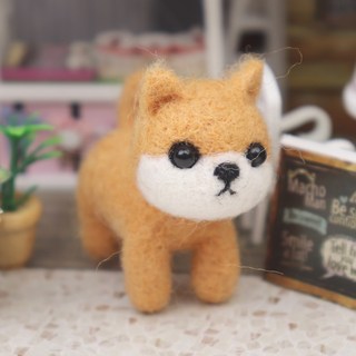 ARTJOY DIY 羊毛氈套組, 博美犬, 1個