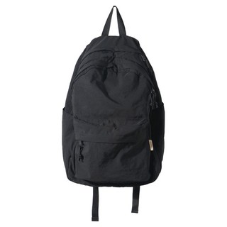 Bubilian 男女通用柔軟基本款後背包, 黑色